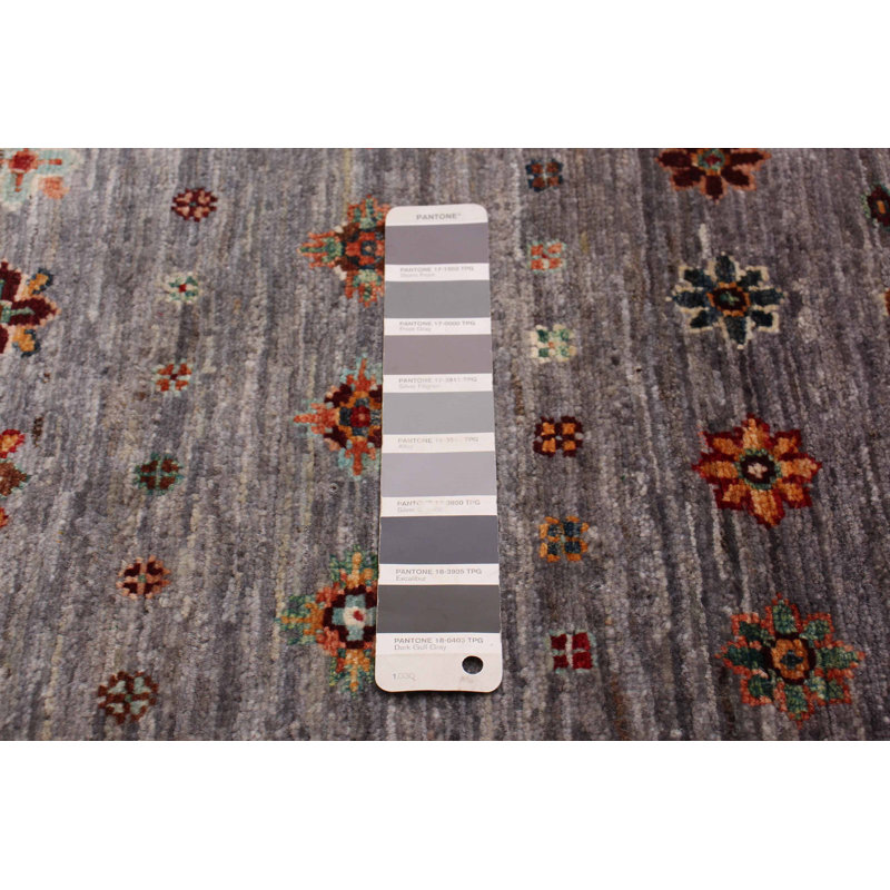 Modern Ersari Grey Rug 2'8" x 8'2"