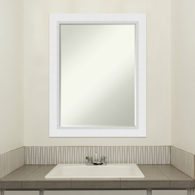 Lashena Wood Flat Wall Mirror