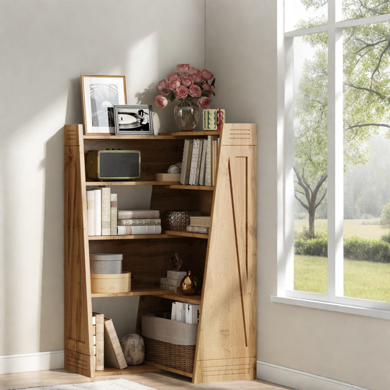 Bibliothèque extensible avec rangement, tablette moderne en bois MDF pour petits espaces