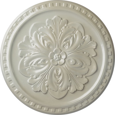 Médaillon de plafond Endurathane Emeryville, DE 16 7/8 po x P 5/8 po, finition bronze frotté peint à la main