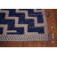 Grand tapis marocain moderne bleu géométrique 12 x 16