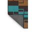 Tapis vert/brun à motifs-1255327538