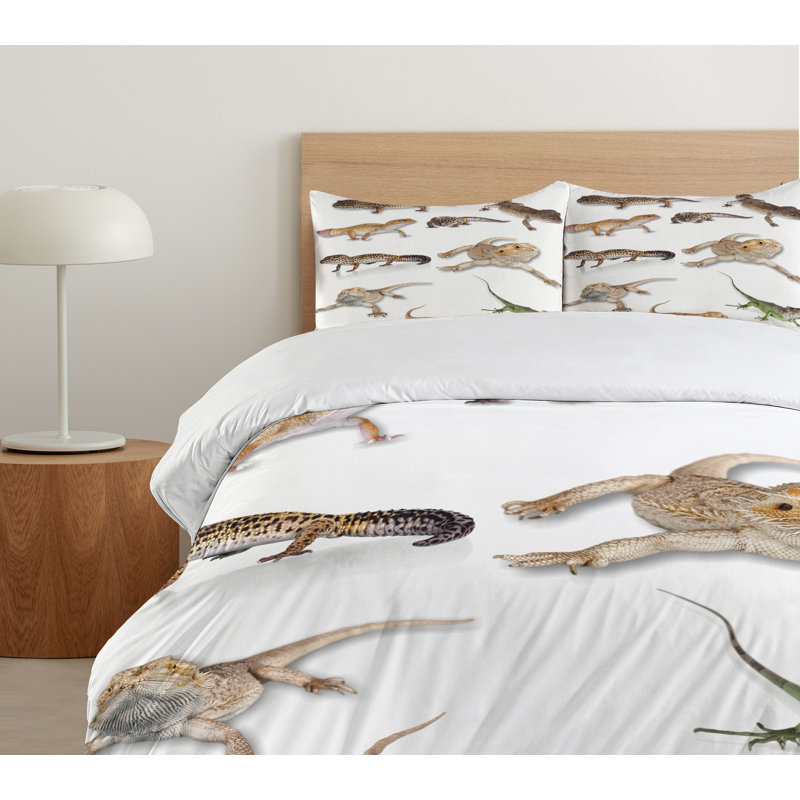 Coastal Polyester Duvet Cover, King Duvet Cover + 2 Shams