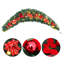 180cm Lighted Faux Garland with Lights