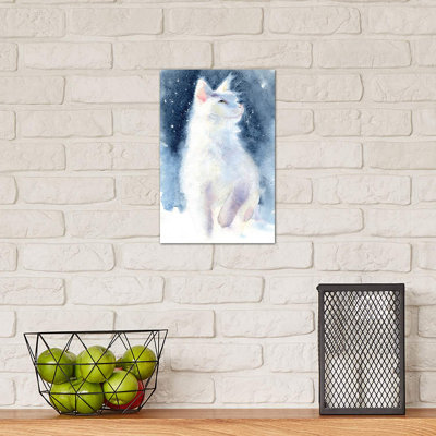 White Kitten II by Marina Ignatova - Wrapped Canvas Painting
