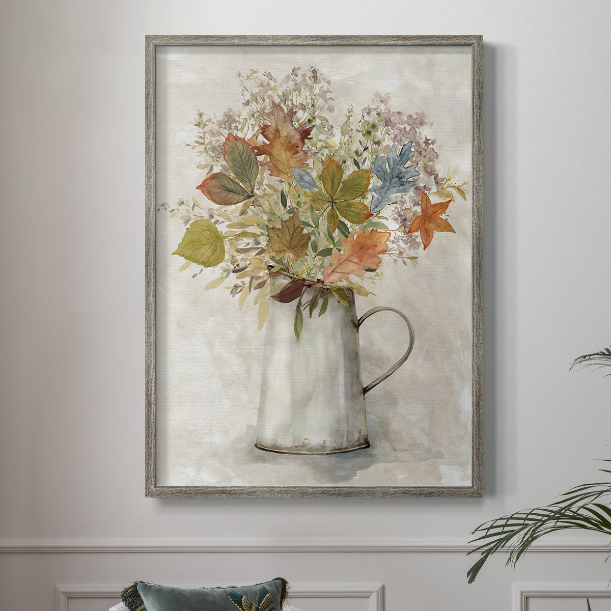 Lark Manor™ Autumn Bouquet II Framed Print - Solid Wood 49252 | Wayfair