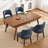 Upholstered Solid Wood Dining Side Chair-1558401755