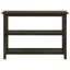 Console Elisabeth à 2 tablettes en bois Merlot foncé-30970202