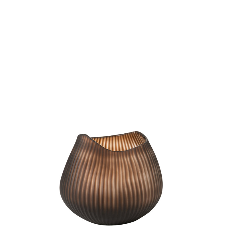 Sharen Glass Table Vase 1, 19.5" H x 23" W x 22.5" D, Brown