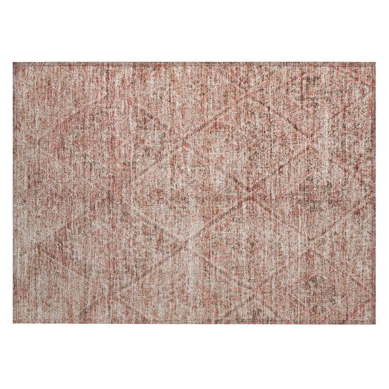 Machine Washable Indoor/Outdoor Segin ACN1148 Pink Rug, Rectangle 1'8" x 2'6"
