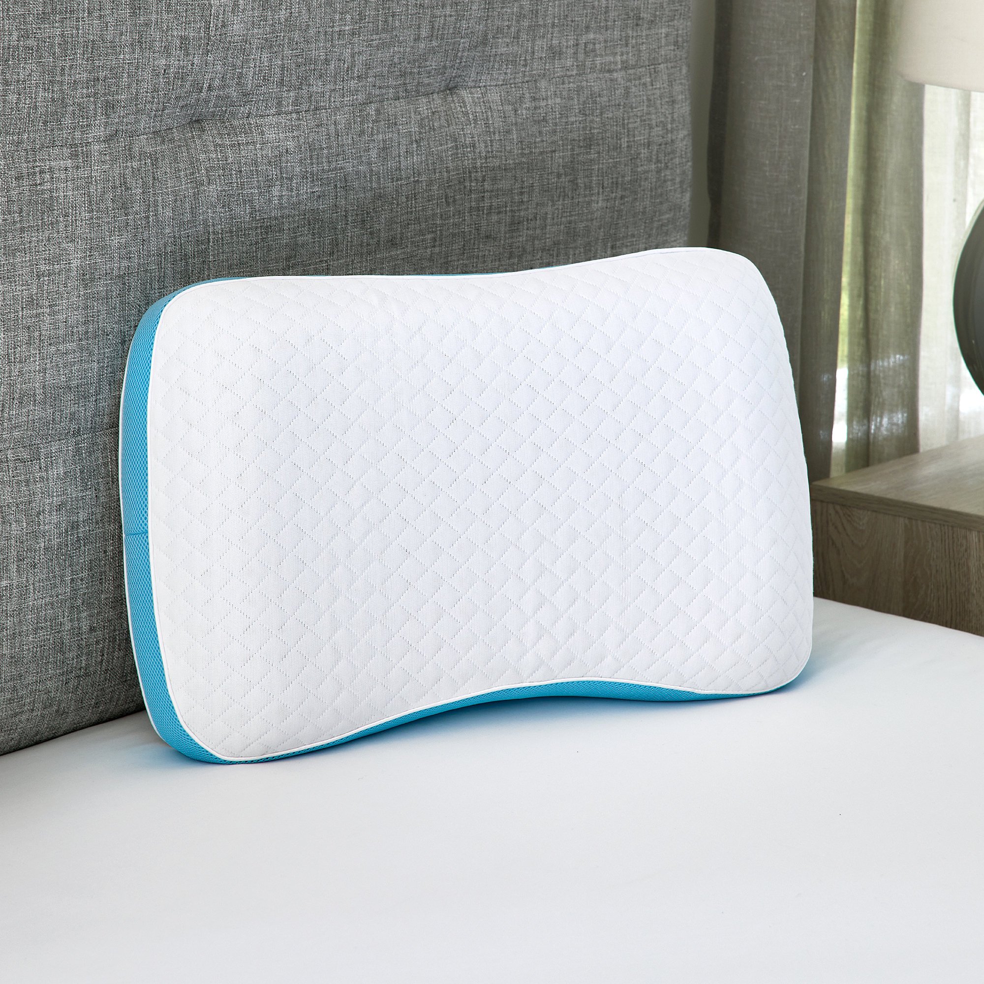 Cooling Gel Ventilated Memory Foam Side Sleeper Pillow