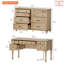 Ensemble de bureau 2 pièces, bureau de direction 56 po et commode 8 tiroirs-523029763