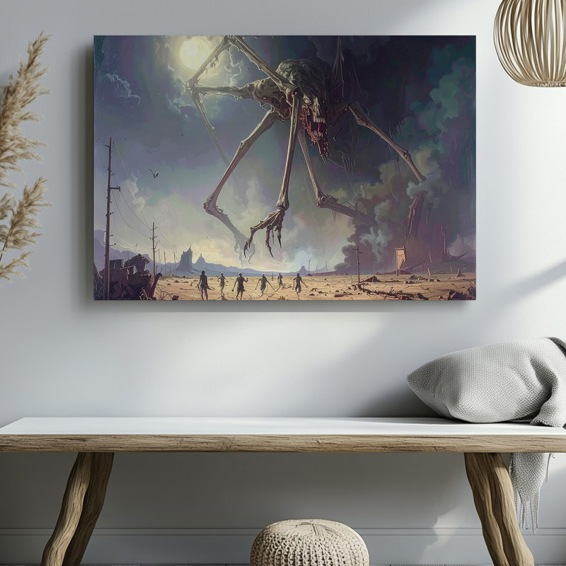 Toile murale créature apocalyptique, désert géant, H 9 po x l 12 po