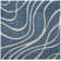 Ashal Abstract Shag Light Blue/Cream Area Rug