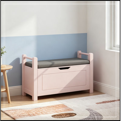 Banc avec rangement rabattable et siège souple