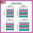 Blue Pink Stripes Quilted Bedspread All Sizes-128741888