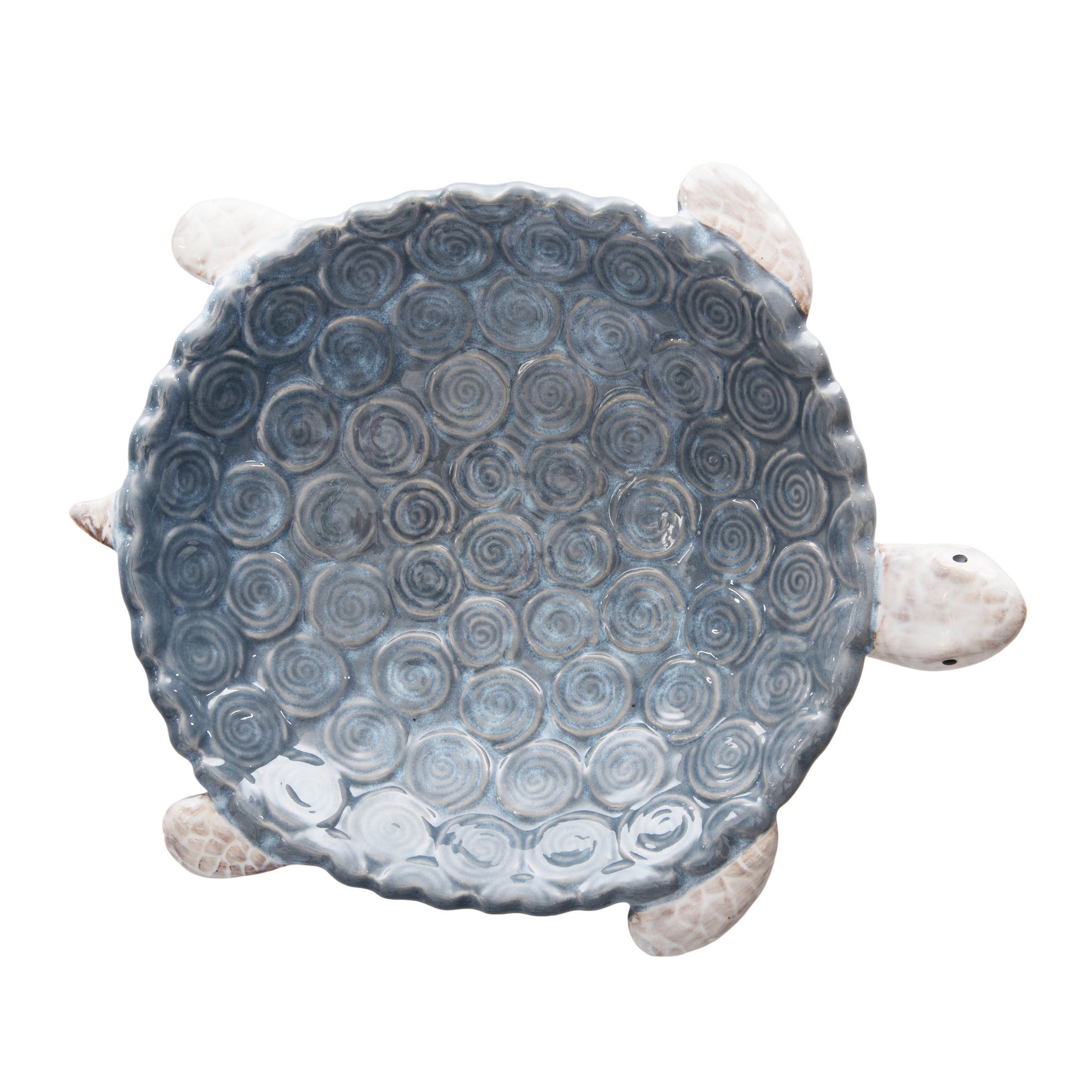 Highland Dunes Large Sea Turtle Coastal Novelty Decorative Shaped Plate ...