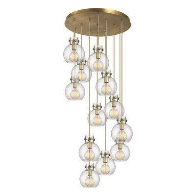 Luminaire suspendu sphère 12 lumières Amrith