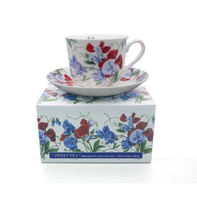 Lyell Bone China Cappuccino Cup and Saucer