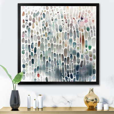 «Nayeli Blue and White Exploration Abstracted Patterns II», reproduction sur toile