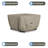 Covers & all Square Fire Pit Cover, 1000D Heavy Duty Waterproof Patio Fire Pit Table Cover, UV & Tear-Resistant Gas Fireplace Cover with Air Vents and Drawstrings-1806871843-1808257261