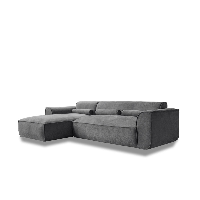 Flex Felix 4 Seater Corner Sofa , Left Hand Facing, Dark Grey