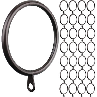 MERIVILLE 28 Pcs Metal Curtain Rings With Eyelets