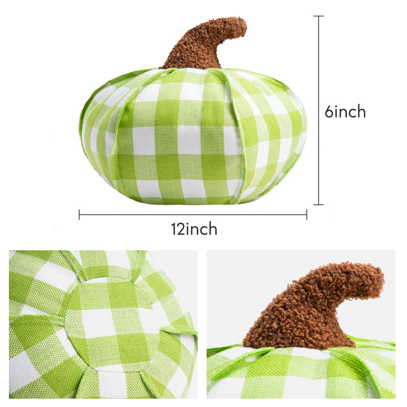 Ensemble de 1 housse de coussin décoratif décoratif Halloween Holiday Collection, Vert clair / blanc