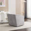 Fauteuil pivotant 360 ° en gris chenille - Rehaussez l'ambiance moderne et fonctionnelle de votre cinéma maison-420167062
