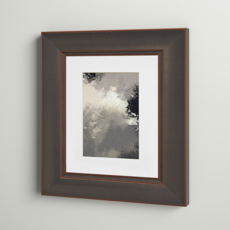 Cadre photo simple en bois Gumm, Bronze antique, 12 po x 16 po emmêlé à 8 po x 12 po