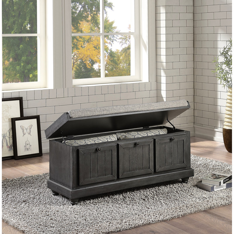 Mobilier de maison en bois massif 1pc, Gris foncé