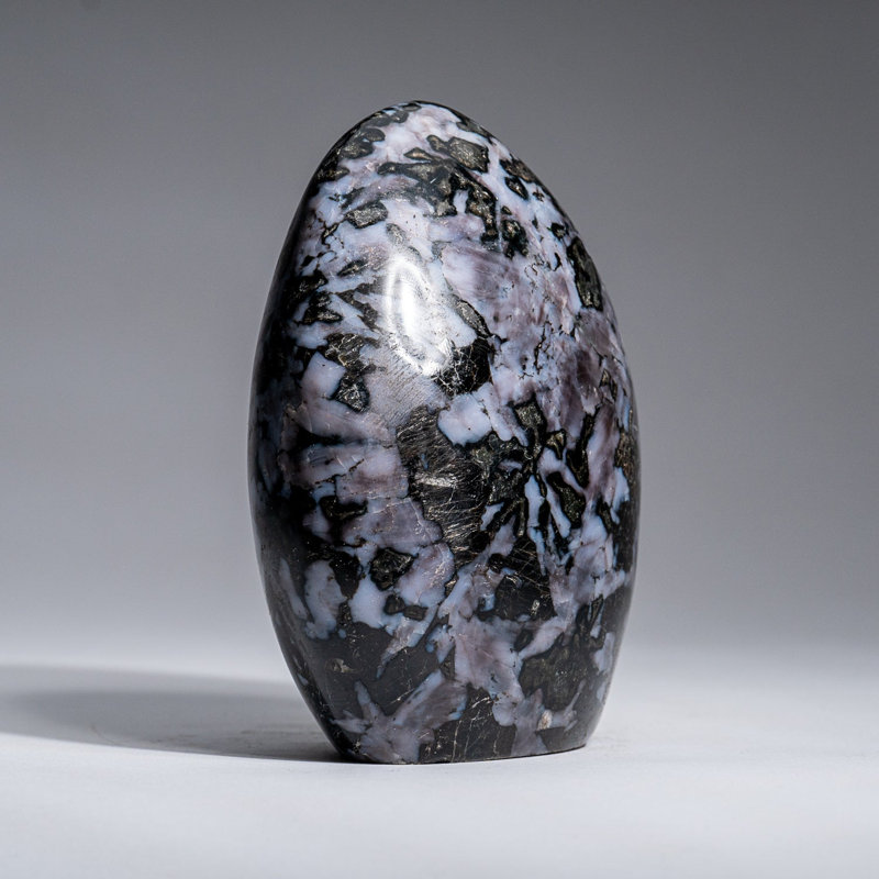 Genuine Polished Indigo Gabbro Freeform from Madagascar (1.6 Lbs), 4.25" H x 3.5" W x 1.5" D