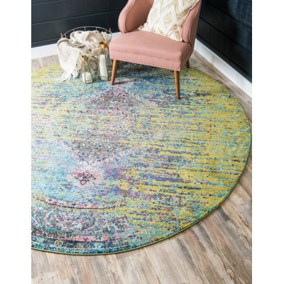 Tapis abstrait vert Dimonetta