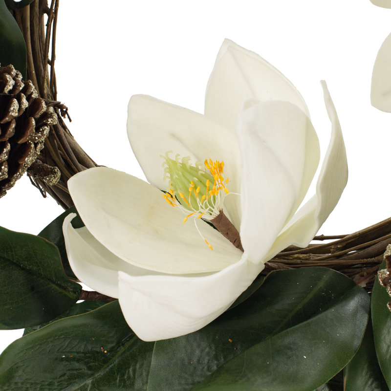Couronne de polyéthylène 21,7" en fleurs