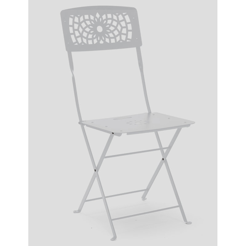 Newt Folding Patio Dining Side Chair, Linen