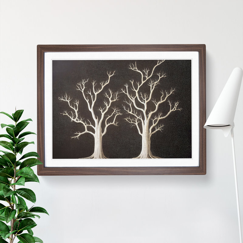 Amazing Trees - Framed Print, 34cm H x 46cm W x 2cm D, Walnut Framed