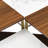 Modern Nesting Coffee Tables Set Of 4 -Mid Century Modern Square Living Room Table, Free Adjustable Shape,Versatile And Stylish Accent Furniture For Your Living Room White & Walnut Color-1930898880
