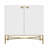 2 Door White Locker Accent Cabinet