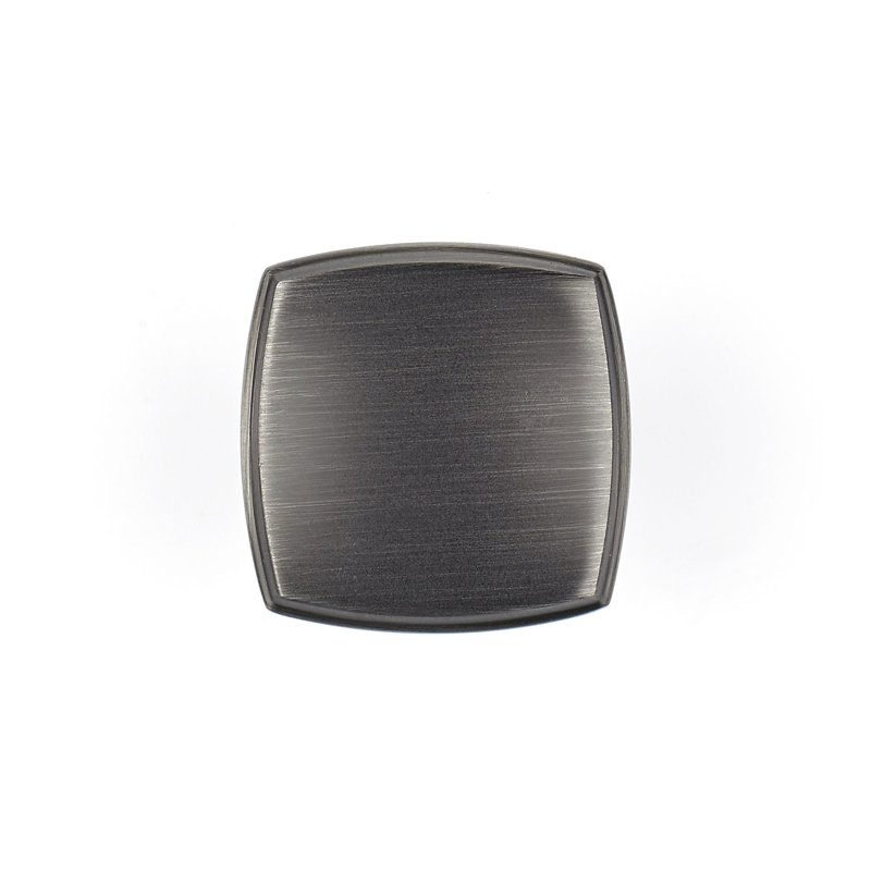 Expression Square Knob, Antique Nickel