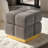 Square Storage Stool Ottoman