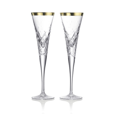 Waterford Celebration 4.5oz Toasting Flute, Gold