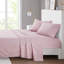 Ensemble de 4 draps pour grand lit - Doux et doux 100% microfibre, de jolies feuilles imprimées et gaies 30 po l