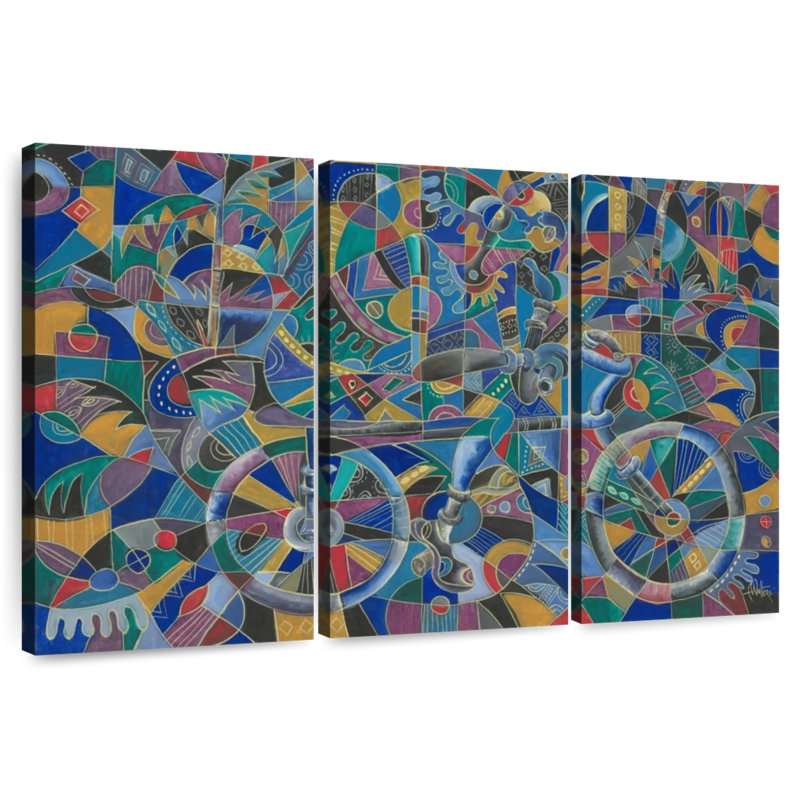 Mehar The Last Cyclist, 42" H x 65" W