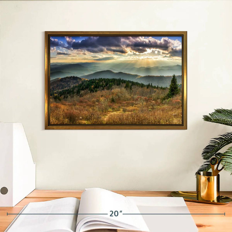 Parc national des Great Smoky Mountains, Cadre flottant doré, 13 po x 9 po