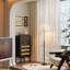 Buffet rétro en bois massif noir-130700148
