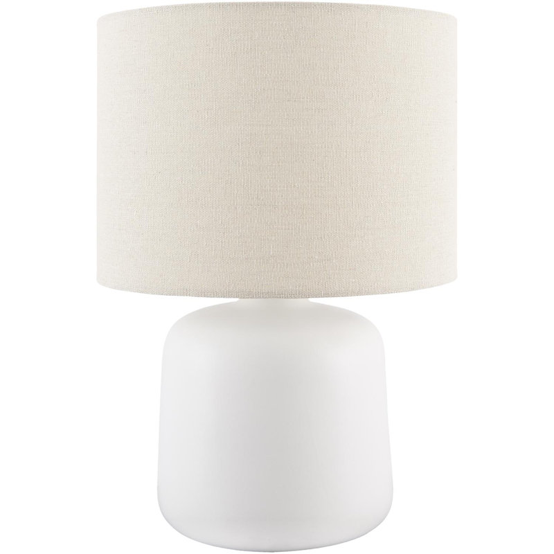 Lampe de table Pramit, Blanc / Blanc