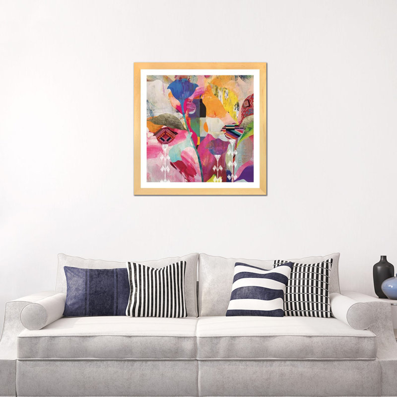 «Lea Dem Alone Floral» par Nikki Chu - impression, Encadré naturel, H 24 po x l 24 po x p 1 po