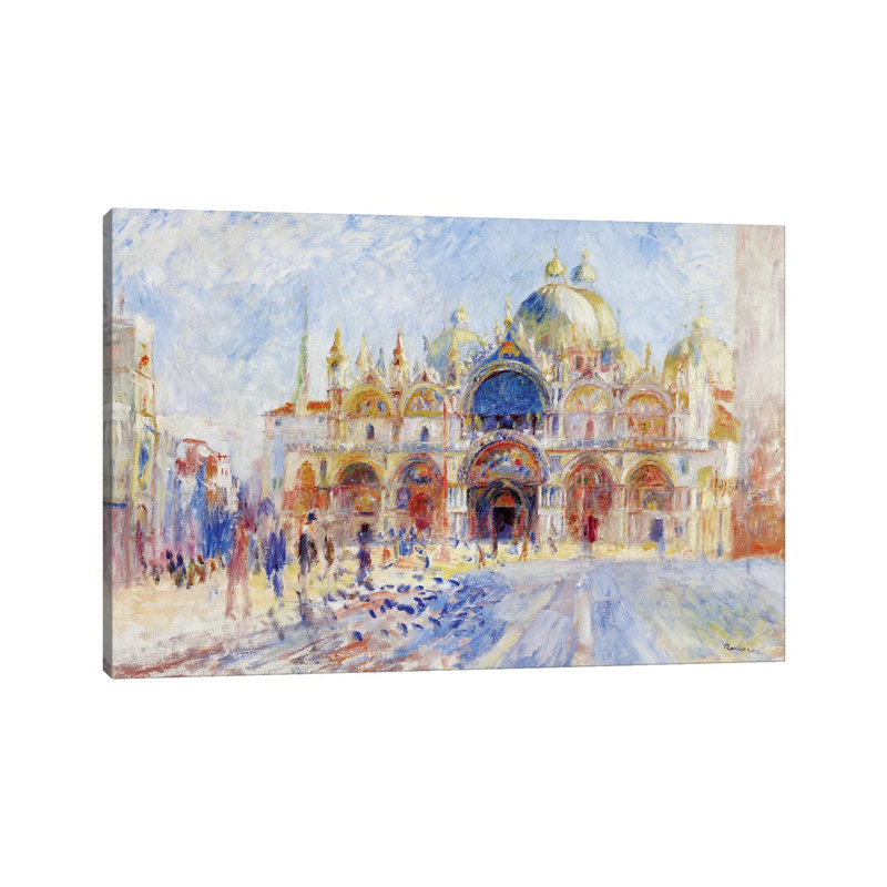 The Piazza San Marco, Venice, 1881 by Pierre-Auguste Renoir - Painting on Canvas, Wrapped Canvas