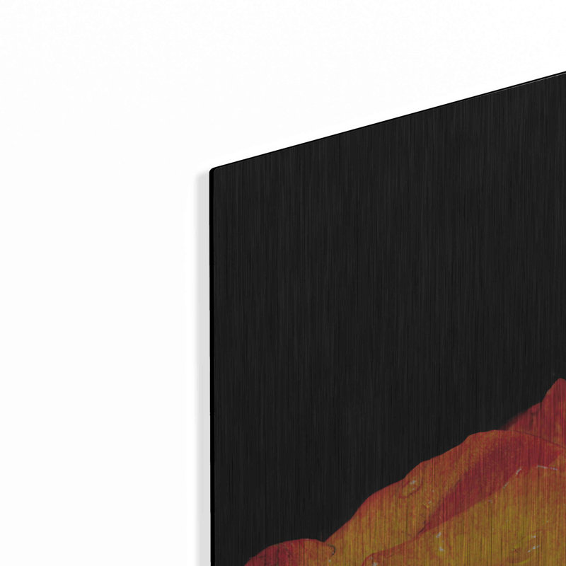 Art mural en métal Latitude Run® «Orange Petals» par Donnie Quillen, 24" H x 24" W