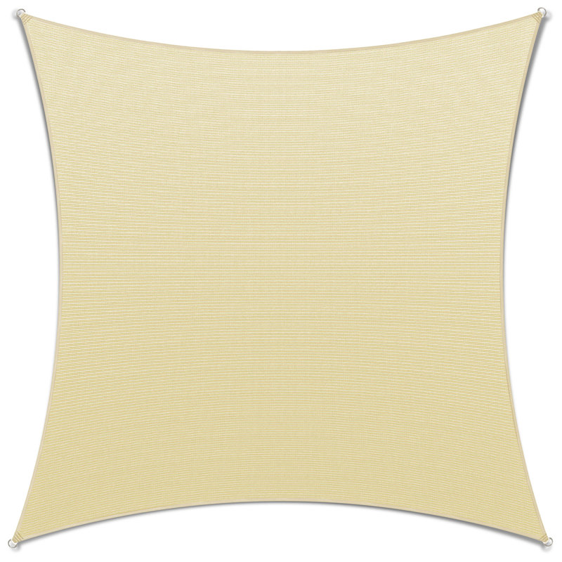 Toile d'ombrage carrée 12', Beige